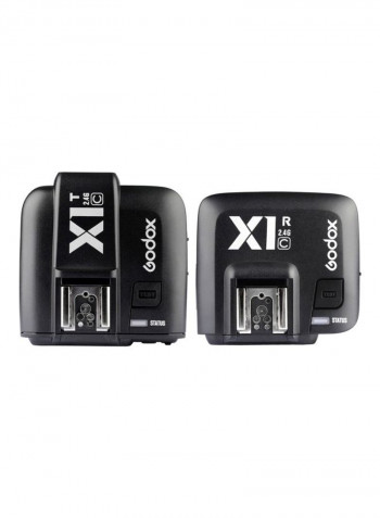 32-Channels Wireless Lcd Flash Strobe Trigger Transmitter Receiver Black