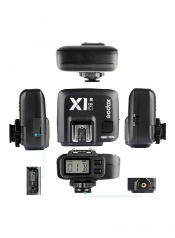 32-Channels Wireless Lcd Flash Strobe Trigger Transmitter Receiver Black