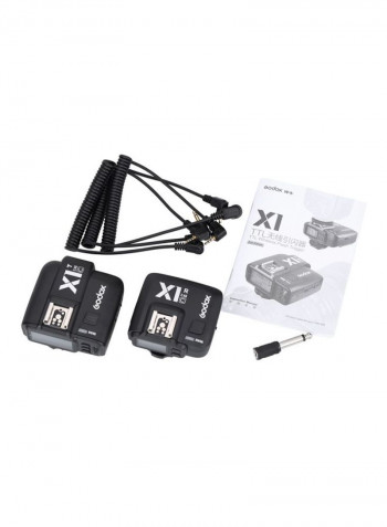 32-Channels Wireless Lcd Flash Strobe Trigger Transmitter Receiver Black