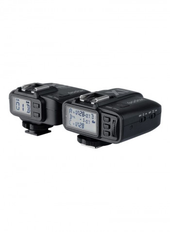 32-Channels Wireless Lcd Flash Strobe Trigger Transmitter Receiver Black