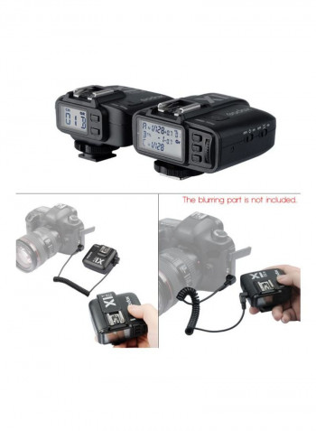 32-Channels Wireless Lcd Flash Strobe Trigger Transmitter Receiver Black