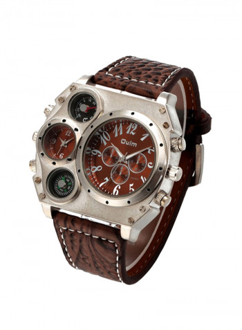 Men's Leather Quartz Analog Watch NNSB03704745