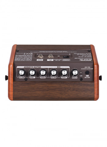 Portable Acoustic Guitar Amplifier With Microphone