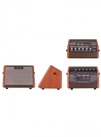 Portable Acoustic Guitar Amplifier With Microphone
