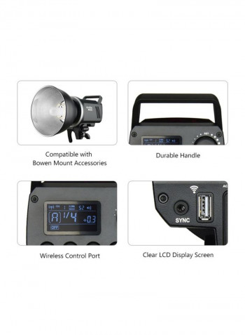 Studio Flash Strobe Light Black