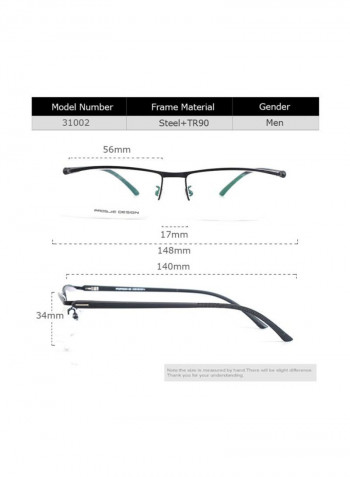 Men's Rectangular Eyeglasses Frame