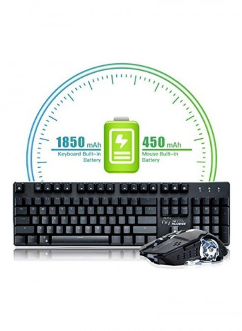Wireless Gaming Keyboard Mouse Set