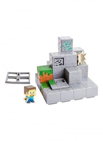 Mini Figure Mining Mountain Environment Set 3 x 6inch