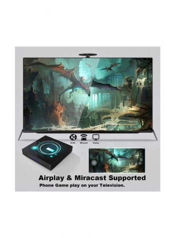 F3 Android Smart TV Box With Remote Control A95X Black
