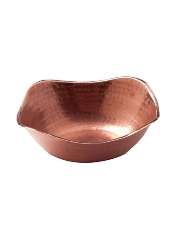 Flat Earth Copper Bowl Brown 7x2.5inch