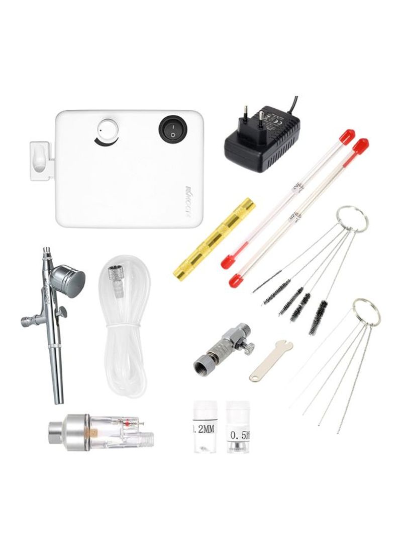 Paint Sprayer Kit With EU White/Clear/Red 23x8.2x17centimeter