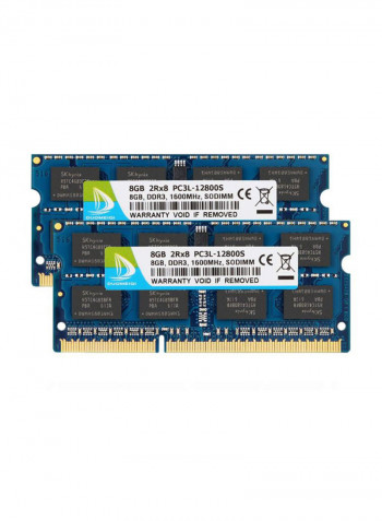 2-Piece  DDR3 1600 MhzL SODIMM RAM Kit For Mac, Intel And AMD System 16GB