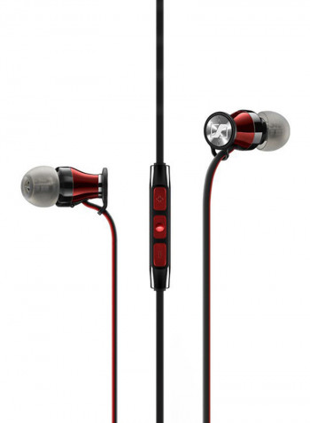 Wired In-ear Headphone With Mic Black/Red