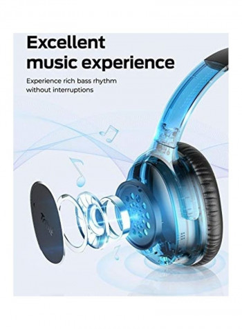 Wireless Bluetooth Over-Ear Headphones Black