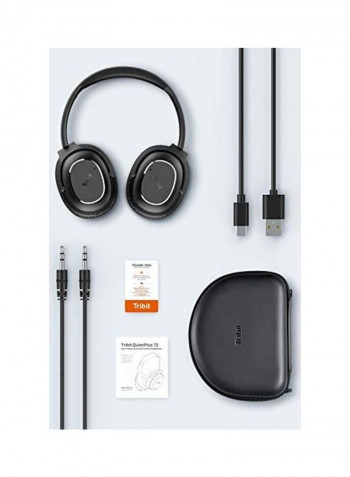 Wireless Bluetooth Over-Ear Headphones Black
