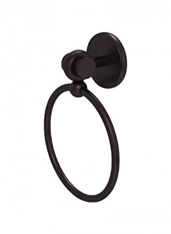 Satellite Orbit Two Collection Towel Ring Black