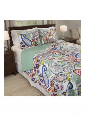 3-Piece Lizzie Quilt Set Polyester Multicolour King