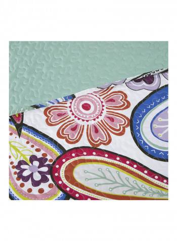 3-Piece Lizzie Quilt Set Polyester Multicolour King