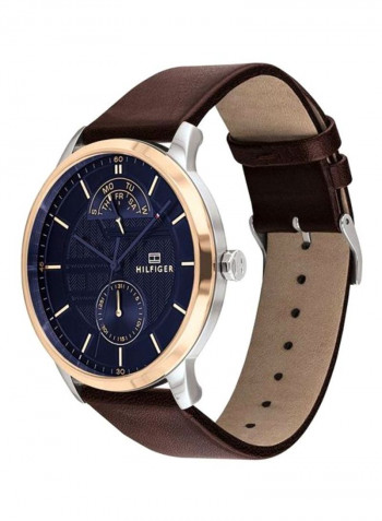 Men's Leather Chronograph Watch 1791605