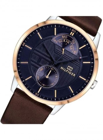 Men's Leather Chronograph Watch 1791605