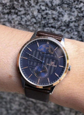 Men's Leather Chronograph Watch 1791605