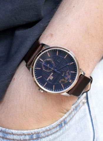 Men's Leather Chronograph Watch 1791605
