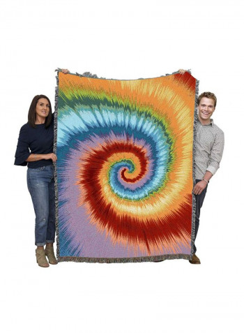 Printed Throw Blanket Tie Dye 1 72x54inch