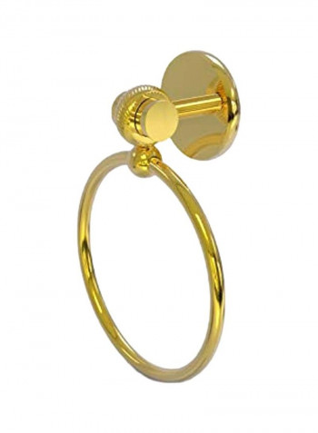 Twist Accent Towel Ring Gold