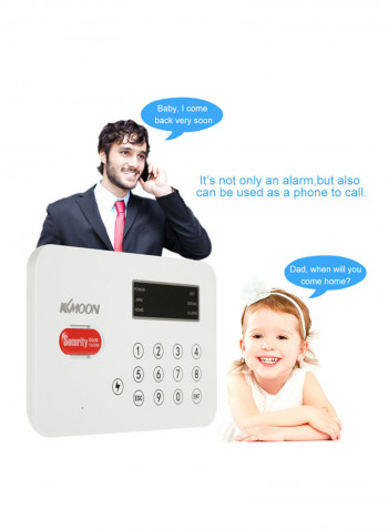 Security Alarm System White/Black/Red