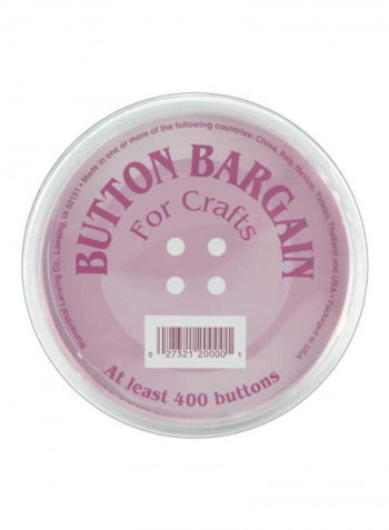 Button Bargain For Craft Grey/White/Yellow