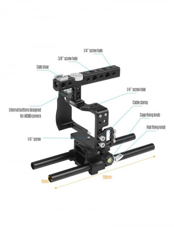 Aluminum Camera Cage Black