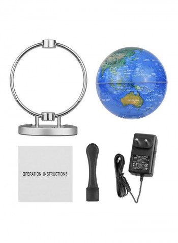 Magnetic Leviation Floating Globe أزرق / فضي