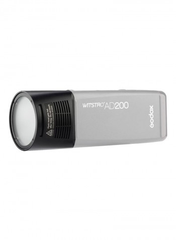 Ring Flash Head With Spiral Flash Tube Black