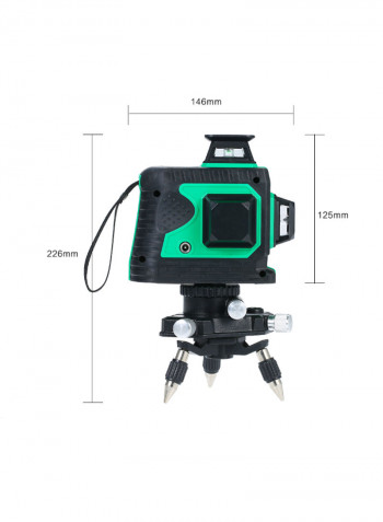Self-Leveling 3D Laser Meter Green 146 x 85 x 226centimeter