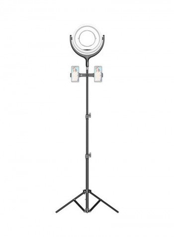 LED Fill Ring Light Kit Set for Photography with Mirror Black/White