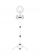 LED Fill Ring Light Kit Set for Photography with Mirror White/Black