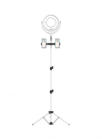 LED Fill Ring Light Kit Set for Photography with Mirror White/Black