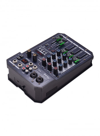 Portable 4-Channel Sound Card Mixing Console VM1006 Grey/White