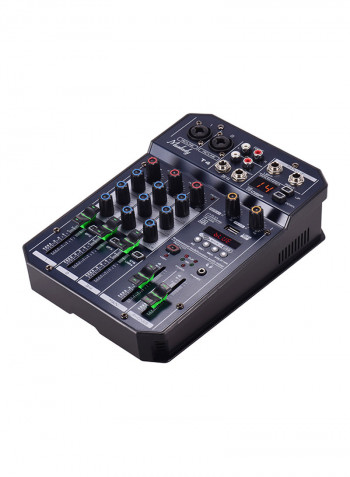 Portable 4-Channel Sound Card Mixing Console VM1007 Grey/White