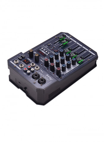 Portable 4-Channel Sound Card Mixing Console VM1007 Grey/White