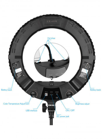 LED Fill Ring Light Kit Black/White