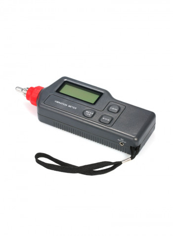 Portable Digital Vibration Meter With LCD Screen Black 183 x 67 x 30millimeter