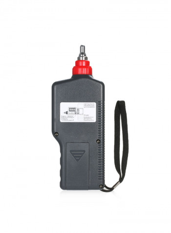 Portable Digital Vibration Meter With LCD Screen Black 183 x 67 x 30millimeter