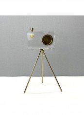 European Style Transparent Crystal Camera Decoration Multicolour