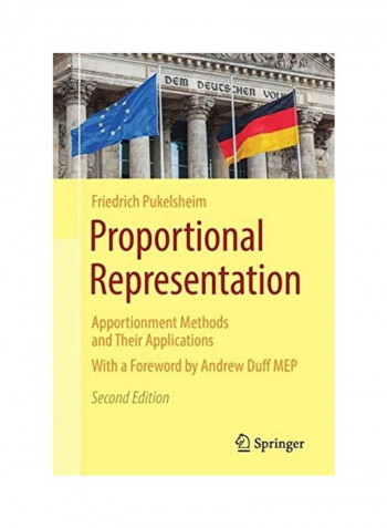 Proportional Representation Paperback English by Friedrich Pukelsheim