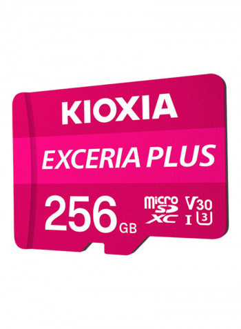Exceria Plus Micro SDXC V30 Memory Card 256GB Pink/White