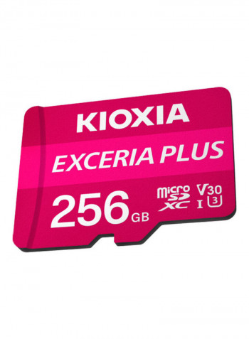 Exceria Plus Micro SDXC V30 Memory Card 256GB Pink/White