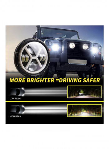 1-Piece Car LED X-Type Headlight for Jeep Wrangler Land Rover