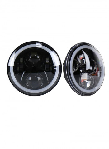 2-Piece LED Headlight Set With Accessories