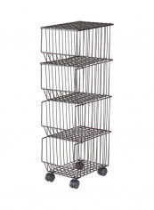 4 Layer Foods and Vegetable Storage Trolley Grey 42.00 x 29.80 x 30.00cm reviews 4 Layer Foods and Vegetable Storage Trolley Grey 42.00 x 29.80 x 30.00cm